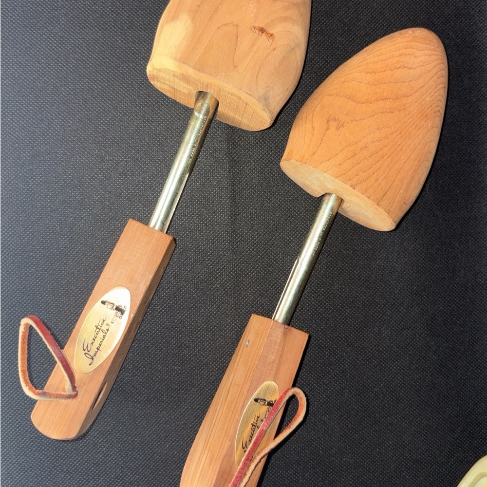 2 Executive Imperials / Rochester shoe company Wood Shoe Trees Size L & 54 (L)